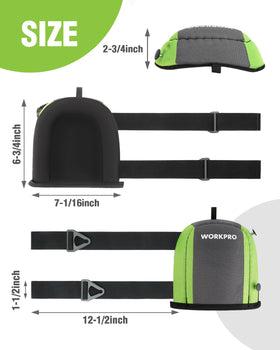 WORKPRO knee pads with soft lining reduce knee friction during long kneeling tasks