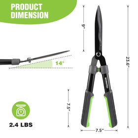 WORKPRO garden pruning in borders and shrubs demonstrates versatile trimming.