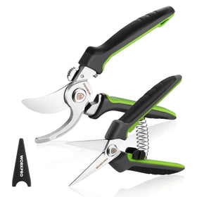 WORKPRO garden pruning set bypass pruner for clean cuts on live branches.