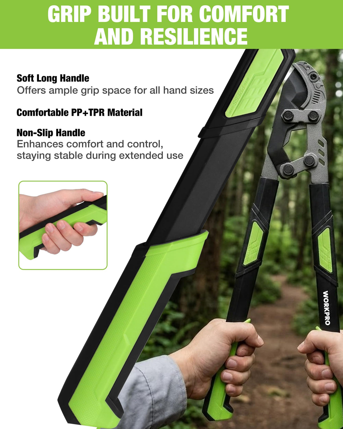 WORKPRO suited for garden, farm, and orchard pruning tasks.