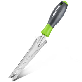 WORKPRO Hand Weeder Puller full view with soft-grip handle for comfortable gardening