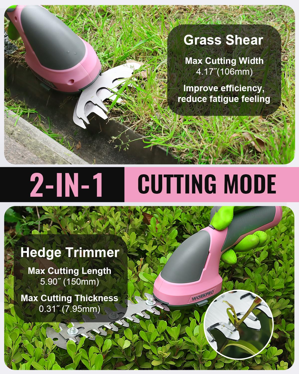 Compact lightweight handle with top safety button for comfortable use