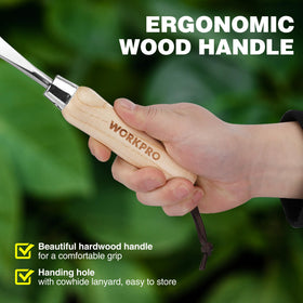WORKPRO Compact design with hanging hole for easy storage after use.