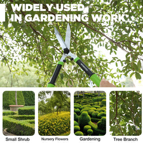 WORKPRO Hedge Shears are versatile for borders, boxwood, and tall bushes.