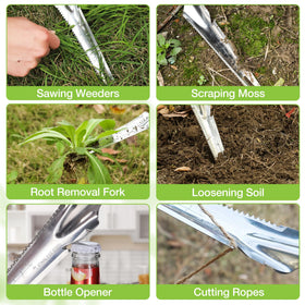 WORKPRO in-use weeding action demonstrating efficient weed removal in a garden bed