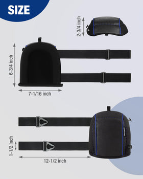 WORKPRO knee pads showing soft lining and secure strap design for long wear