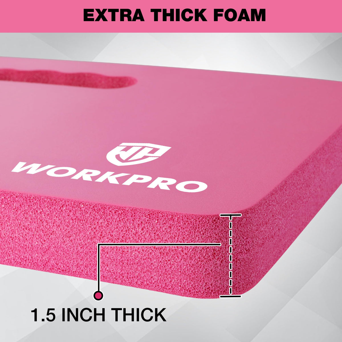 WORKPRO kneeling pad waterproof and dirt-resistant for outdoor tasks.