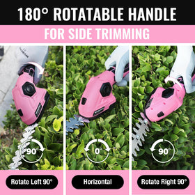 WORKPRO lightweight grass trimmer at 1.1 lbs for comfortable one-handed use.