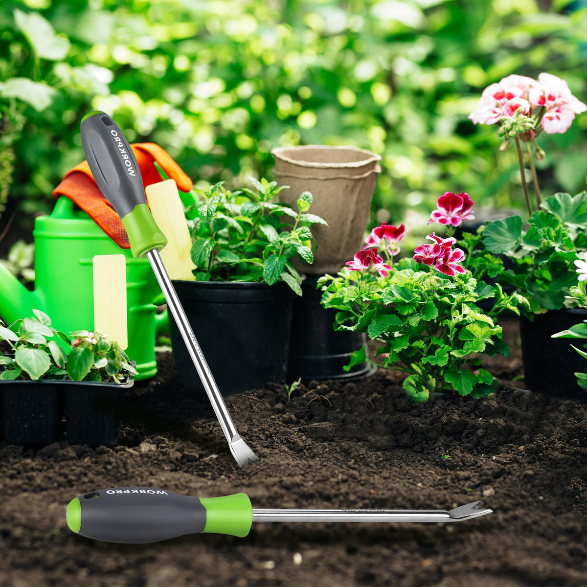 WORKPRO lightweight weed remover ideal for quick lawn tasks