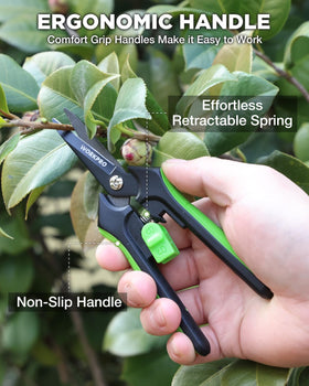 WORKPRO nonstick Teflon coating resists sap buildup for easy cleaning and longevity.