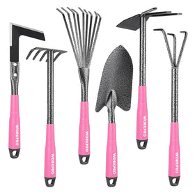 WORKPRO pink trowel for precise planting and soil prep.