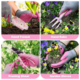 WORKPRO pruner with flower pattern and carbon steel blade