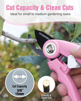 WORKPRO rose and flower trimming setup for delicate bouquet preparation