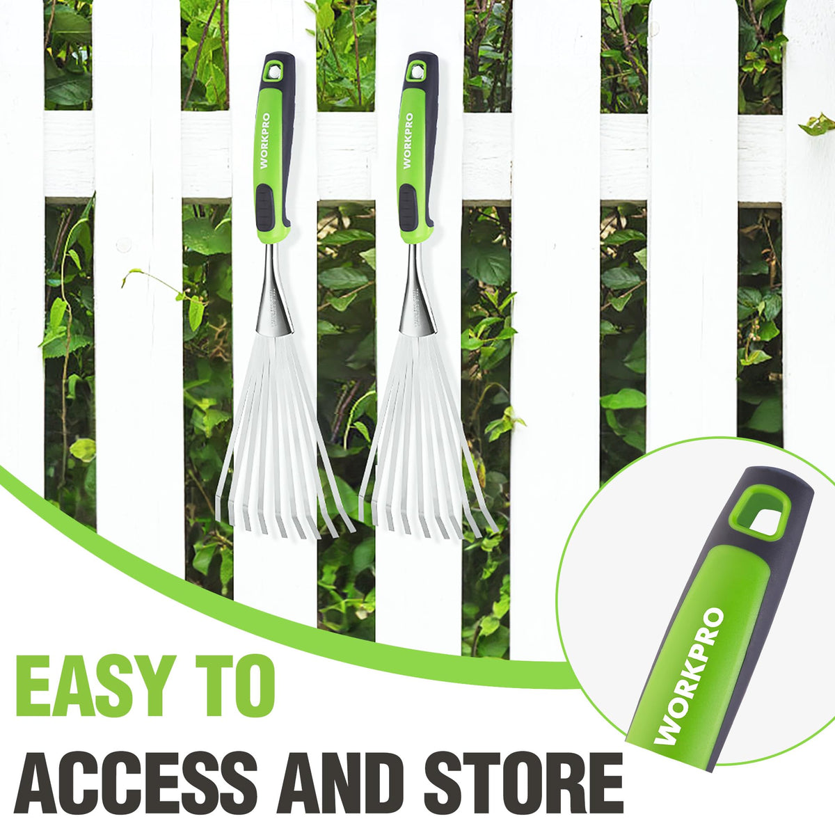 WORKPRO rust-resistant stainless steel construction resists corrosion for lasting performance.