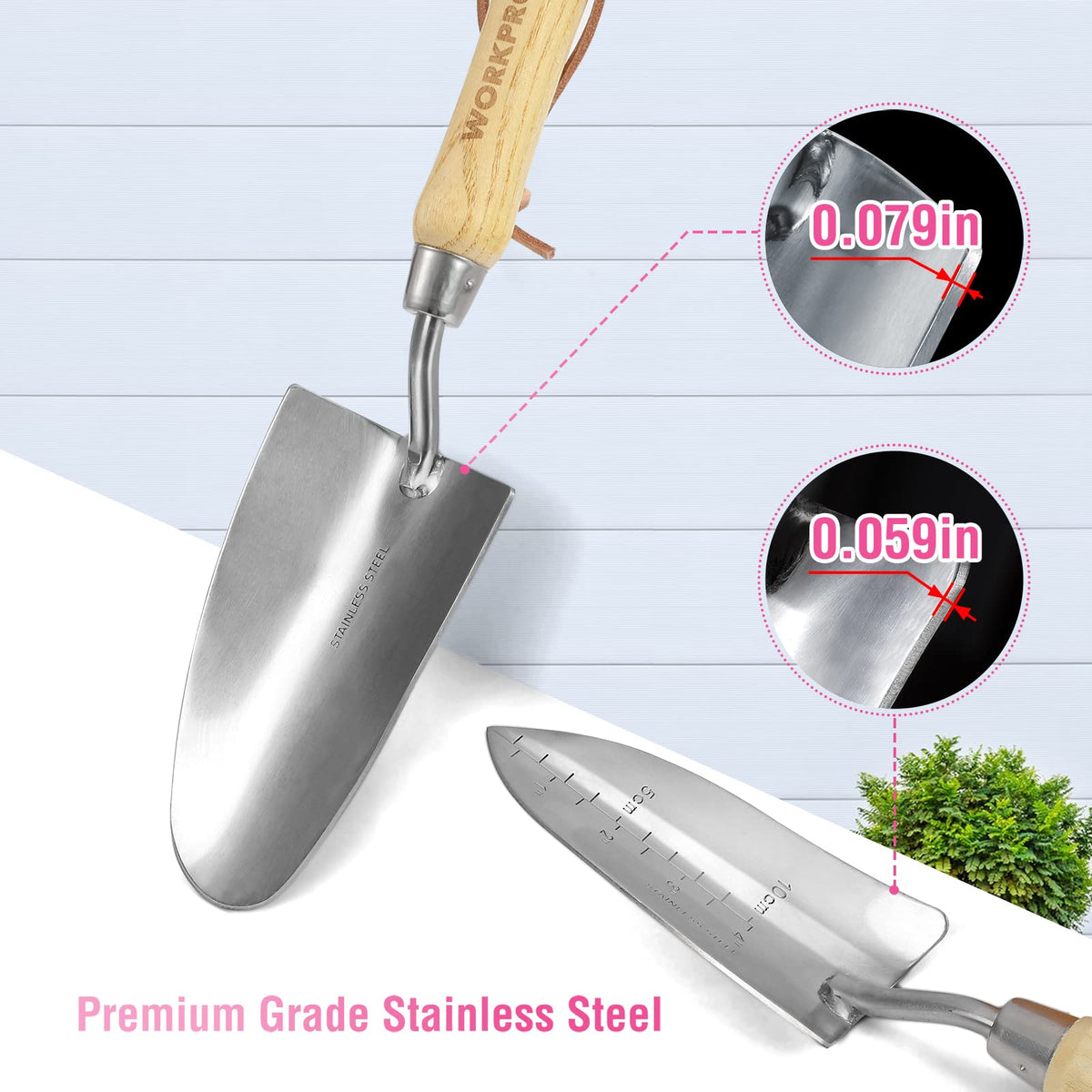 WORKPRO SK5 steel blades enable quick, clean pruning and cutting.