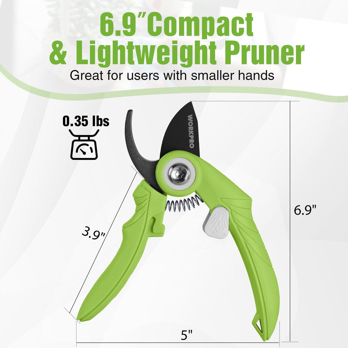 WORKPRO SK5 steel blade close-up showing a sharp edge for clean cuts.