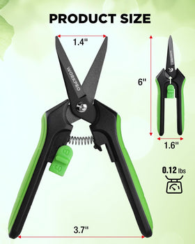 WORKPRO spring-loaded pruning shears in action for smooth trimming.