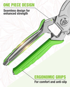 WORKPRO spring-loaded design reduces hand fatigue