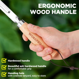 WORKPRO stainless steel construction resists rust and bending