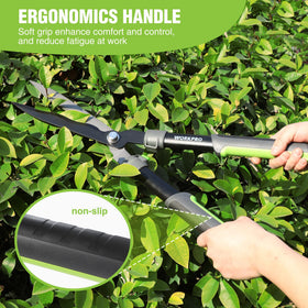 WORKPRO steel wavy blade close-up shows durability and low-friction cuts.