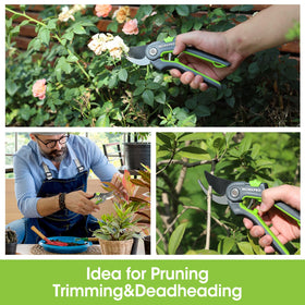 WORKPRO compact tool for easy storage and ready-to-go pruning.