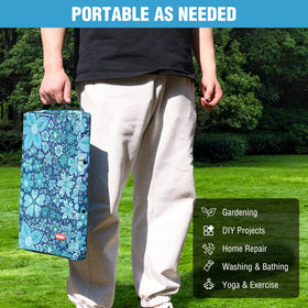 WORKPRO blue floral print enhances workspace aesthetics