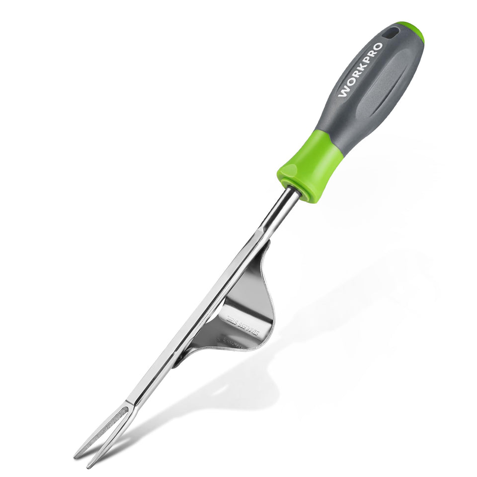 WORKPRO Weed Puller Base offers steady leverage for root removal
