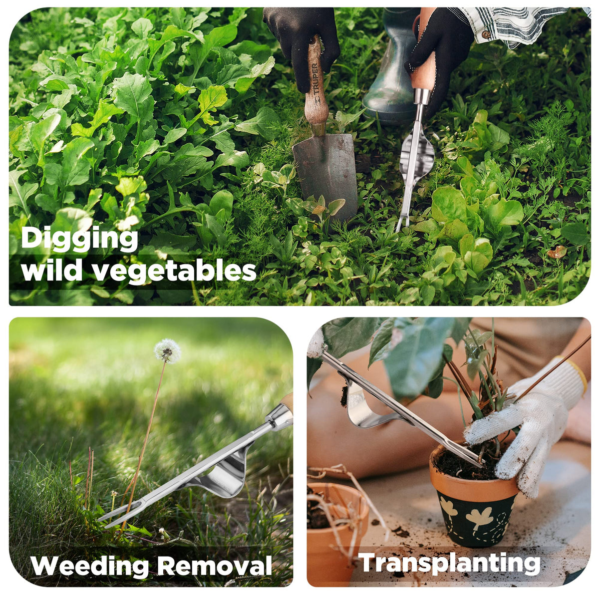 WORKPRO Leverage action aids root digging and transplanting