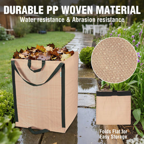 WORKPRO yard bag in action collecting garden debris with ample capacity.