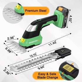 WORKPROX lightweight ergonomic handle reduces fatigue.