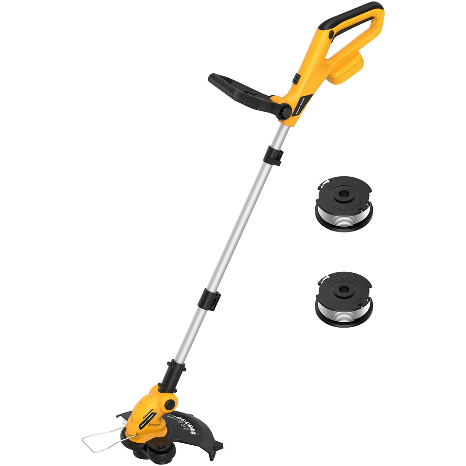WorkSky 3-in-1 cordless trimmer with a 12-inch cutting diameter for precise edge work.