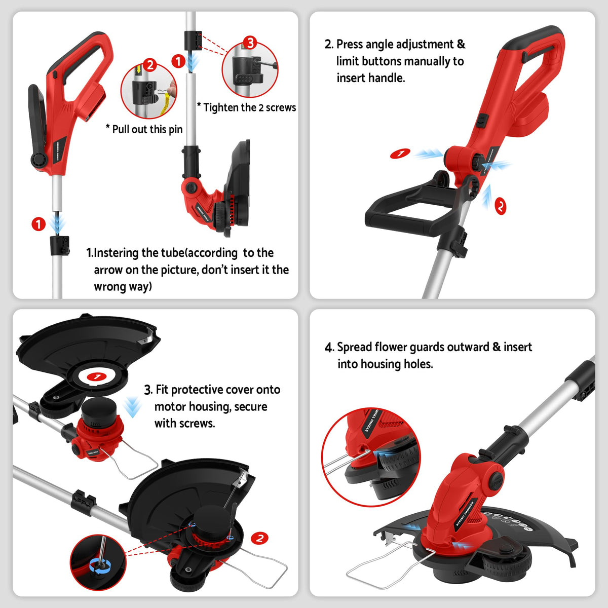 Worksky accessory kit includes screwdriver and extra spool for maintenance
