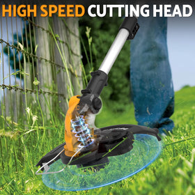 WorkSky adjustable head and handle provide comfortable use from any angle.