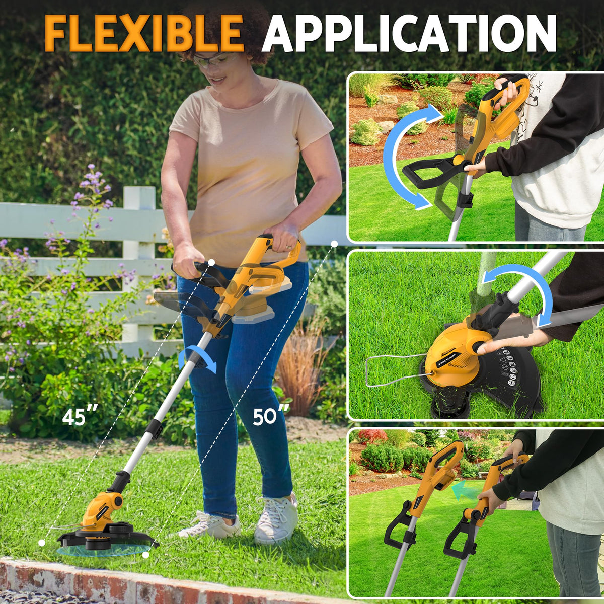 WorkSky includes screwdriver and extra spool for maintenance.