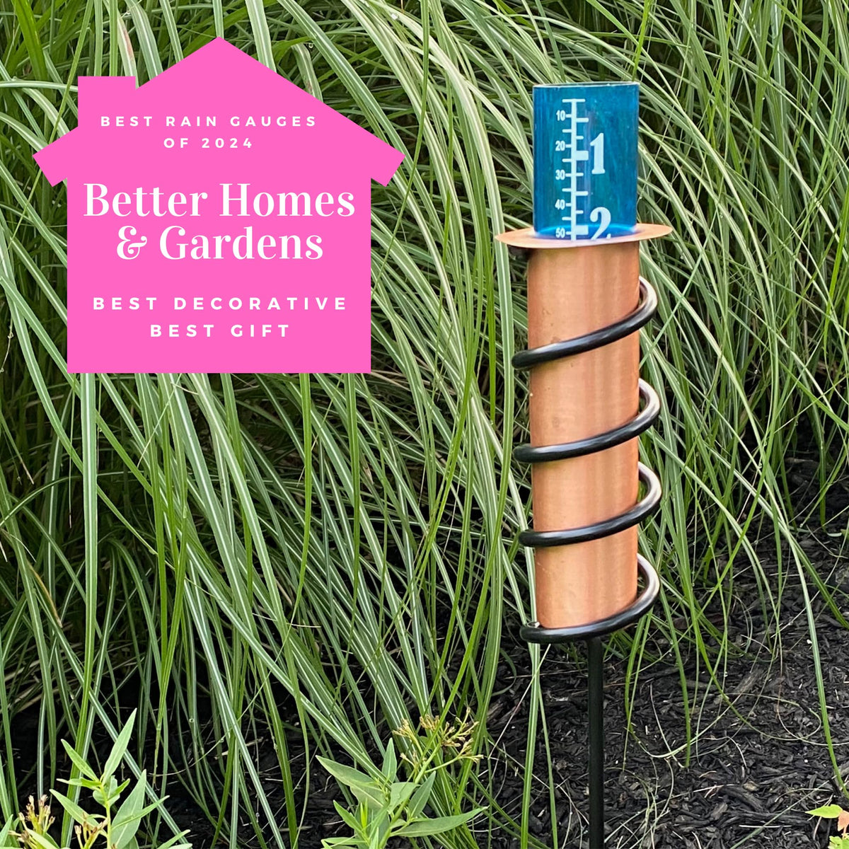 World's Coolest Rain Gauge Visual measurements simplify garden planning and watering decisions