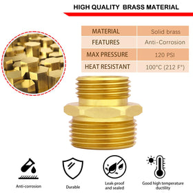 Worldwhere silicone washers and thread tape included for secure seals.