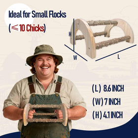 WORLEYX Chick Perch promotes vertical enrichment for playful chicks.