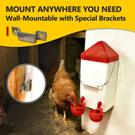 WORLEYX nylon hooks attach to mesh with a sturdy bracket backup