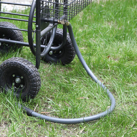 Worth all-weather hose stays manageable when moving across yards and patios