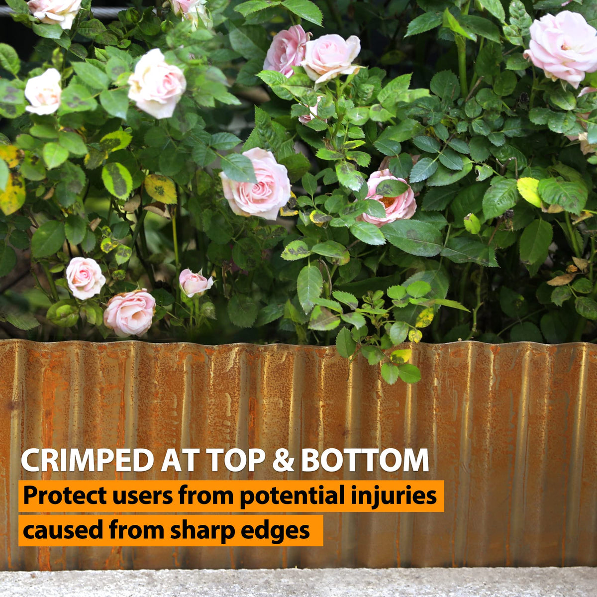 Worth edging helps separate weeds from mulch for a neat garden edge.