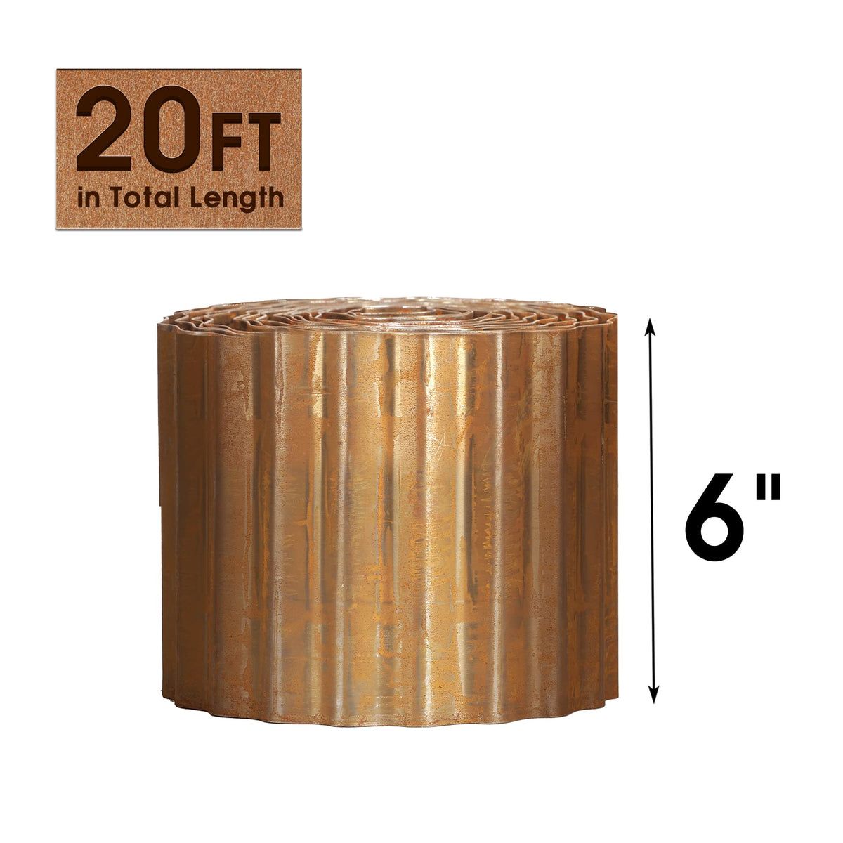 Worth galvanized steel edging with hemmed edges for safer garden borders.