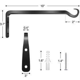 Worth Garden bracket wall mount kit enables easy, screw-in installation.