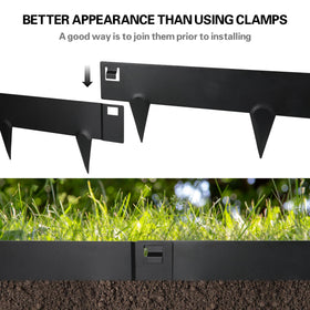 Worth Garden hammer-in edging setup is easy to install and adjust.