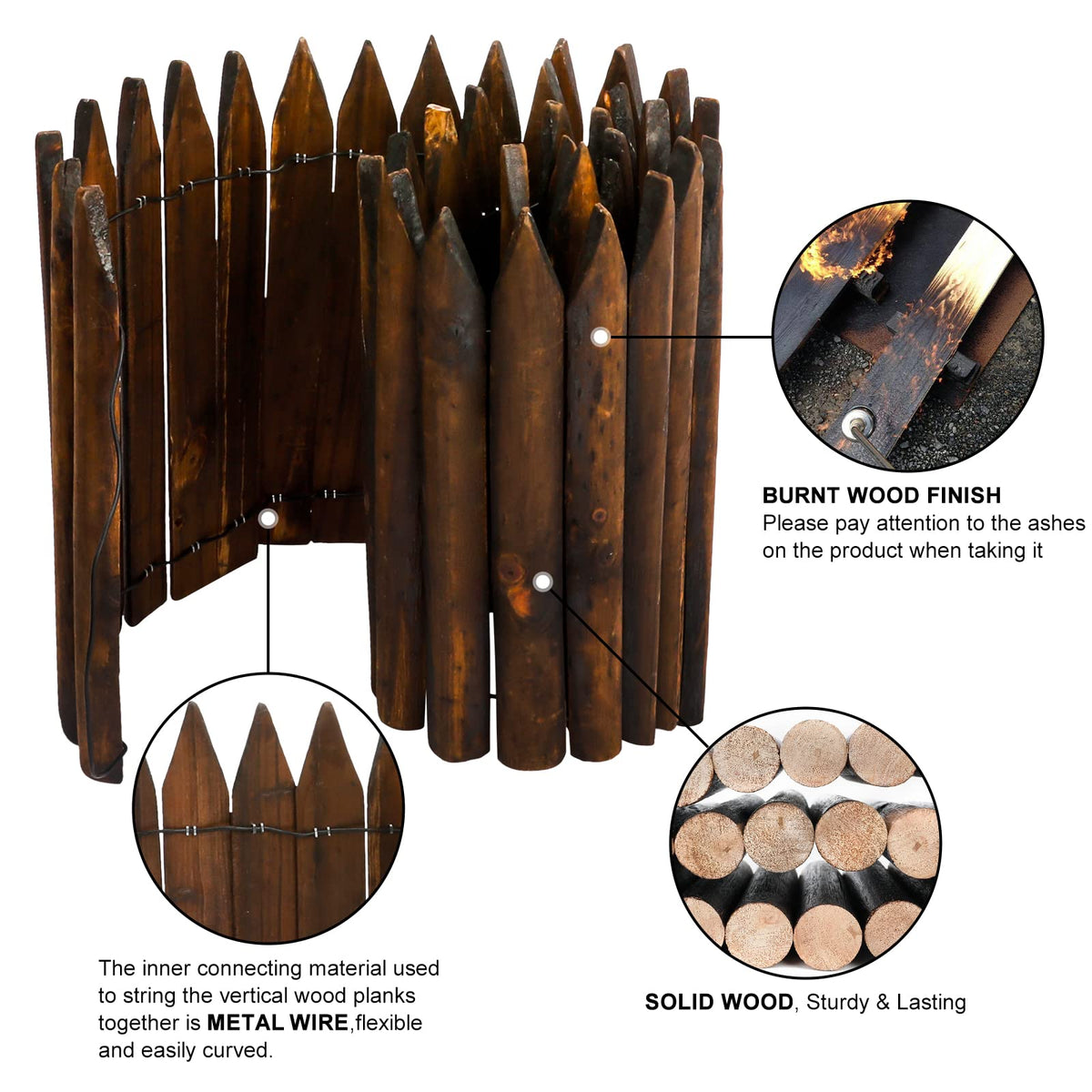 Worth Garden no-dig edging installs quickly with stakes for easy upgrades