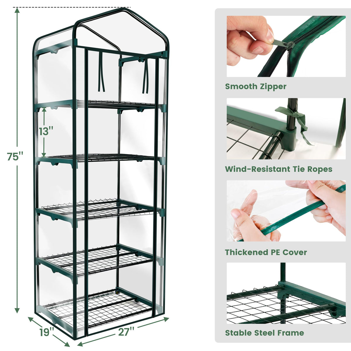 Worth Garden portable greenhouse on balcony demonstrates indoor-outdoor versatility