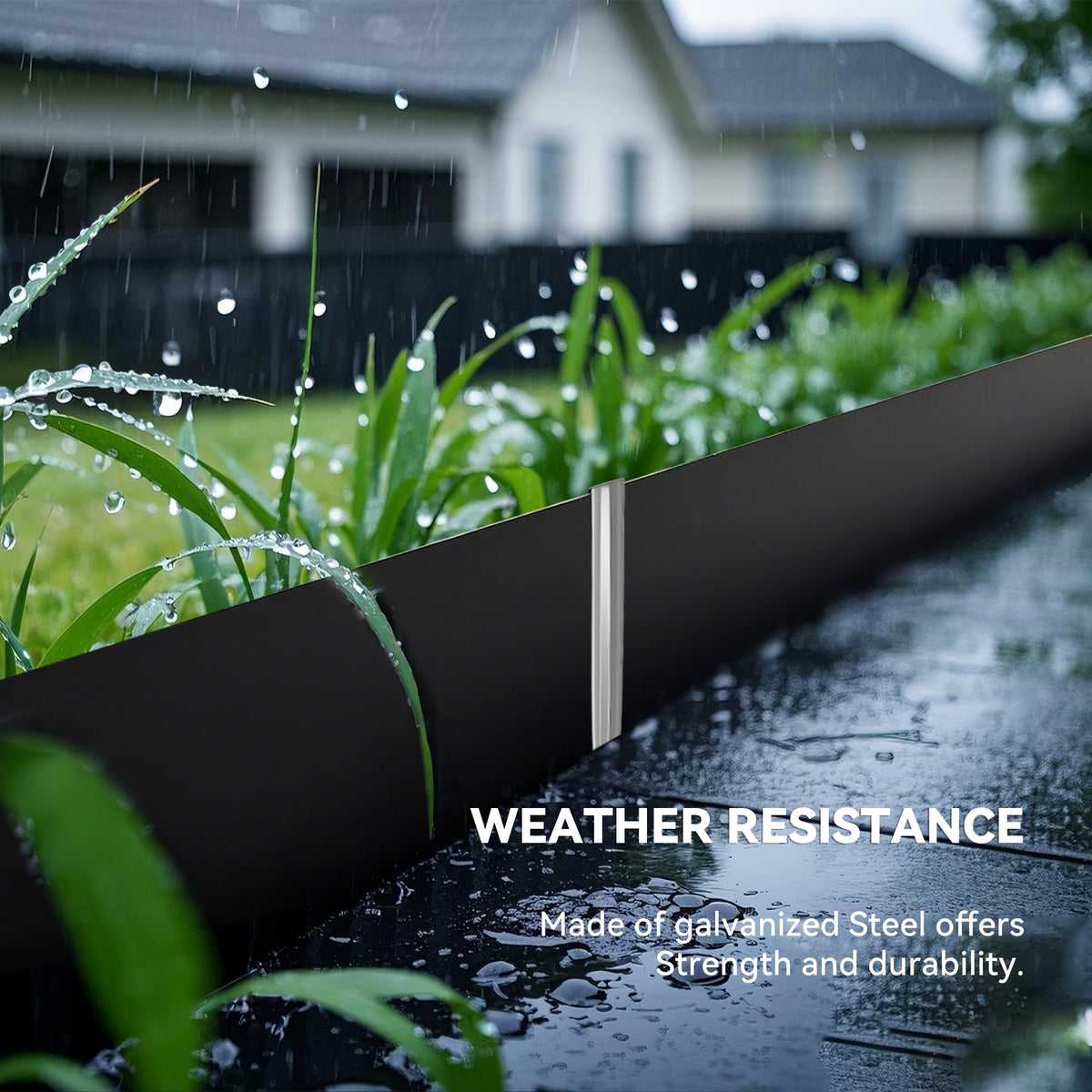 Worth Landscape Edging Stakes corrugated design helps secure edging during installation.