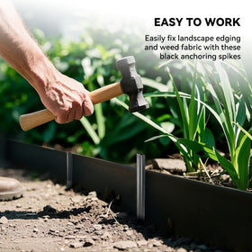 Worth Landscape Edging Stakes at 8-inch length for solid ground grip.