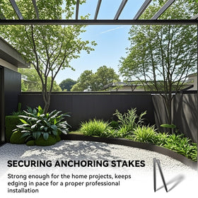 Worth Landscape Edging Stakes installing easily to anchor garden edging securely.