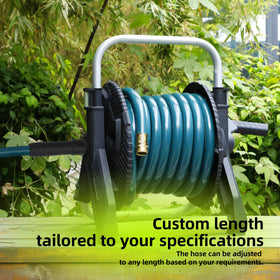Worth Leader lightweight flexible hose easy to maneuver around yards and vehicles