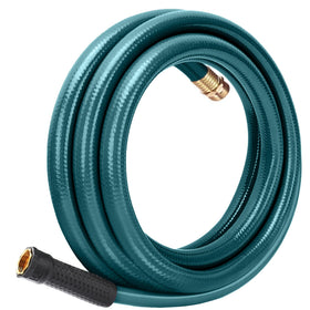 Worth Leader short garden hose 10ft green for easy garden watering and storage